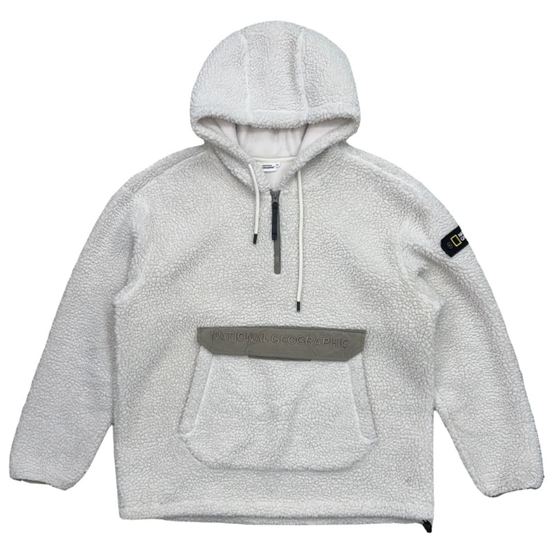 내셔널지오그래픽 차퍼 플리스 뽀글이 아노락 아이보리 XL 상품이미지1