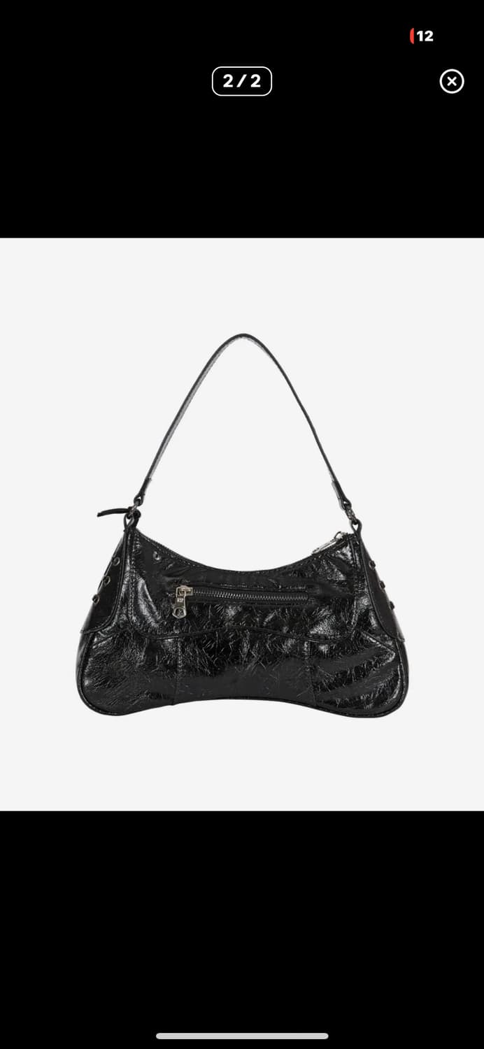 일리고 아일렛 스터드 숄더백 블랙 상품이미지2