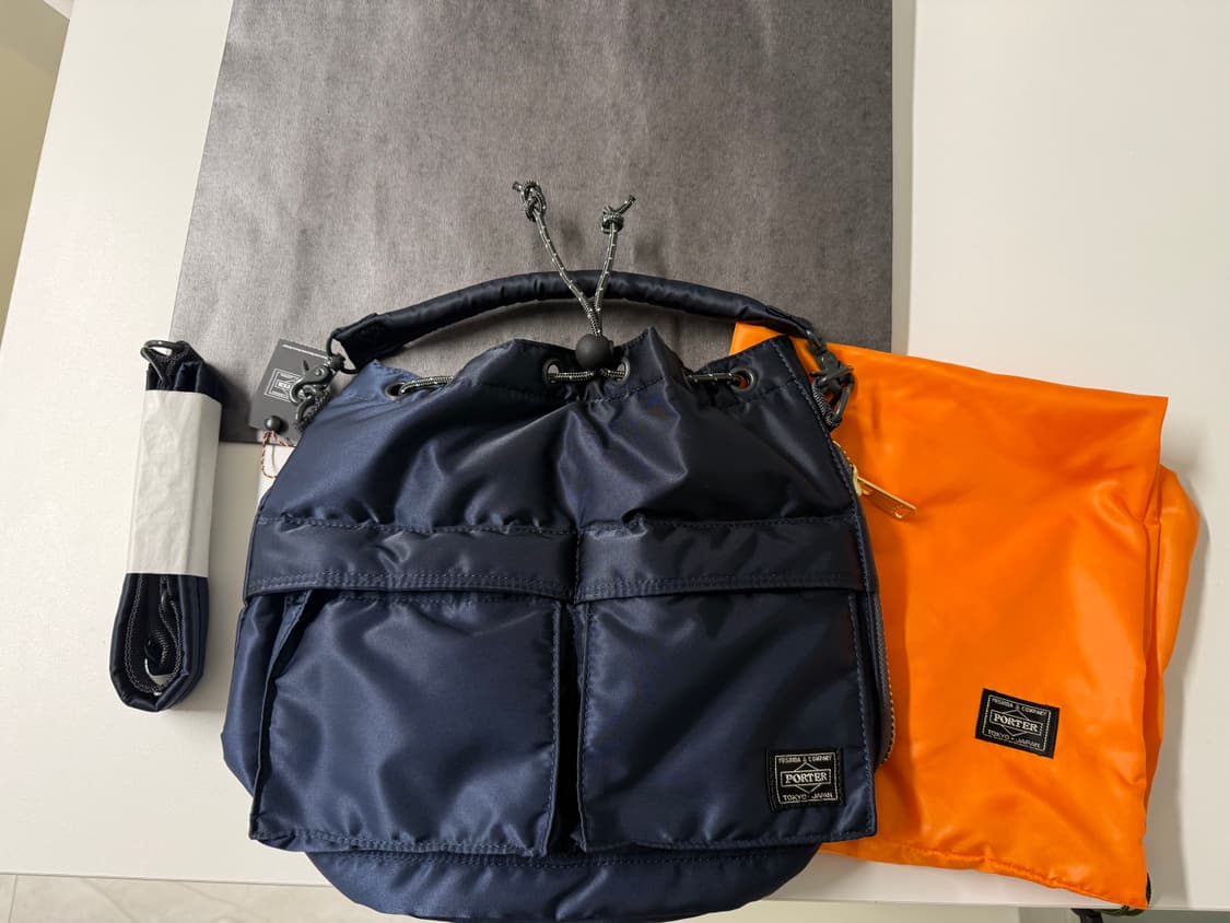 포터 탱커 툴백 네이비 토트백 크로스백 벌룬삭 벌룬색 상품이미지2