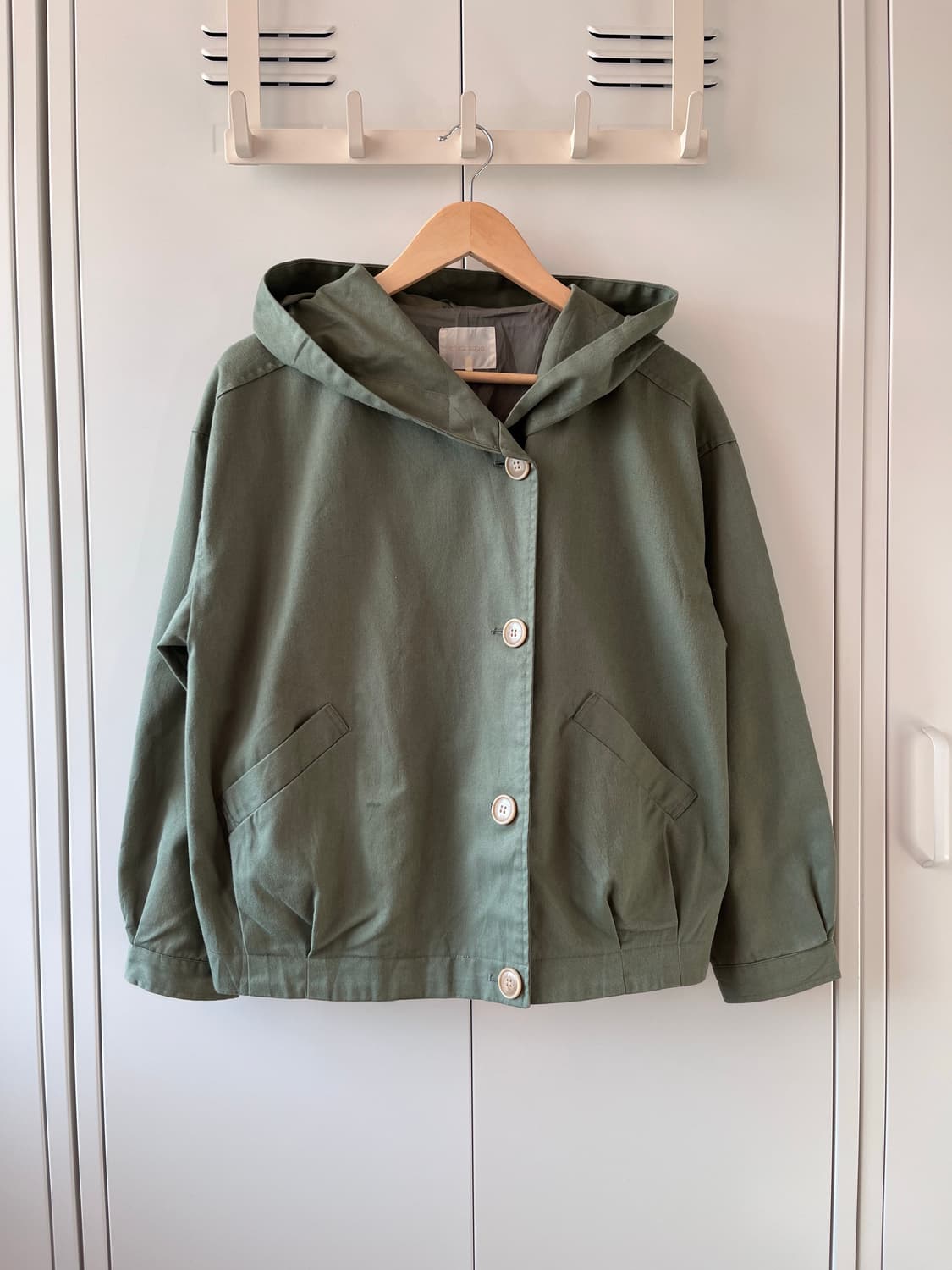 ehka sopo 모리걸 버튼 후드 야상 자켓  상품이미지2