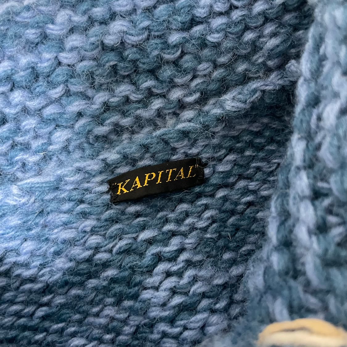 kapital 캐피탈 울 핸드 코위찬  블루 상품이미지2