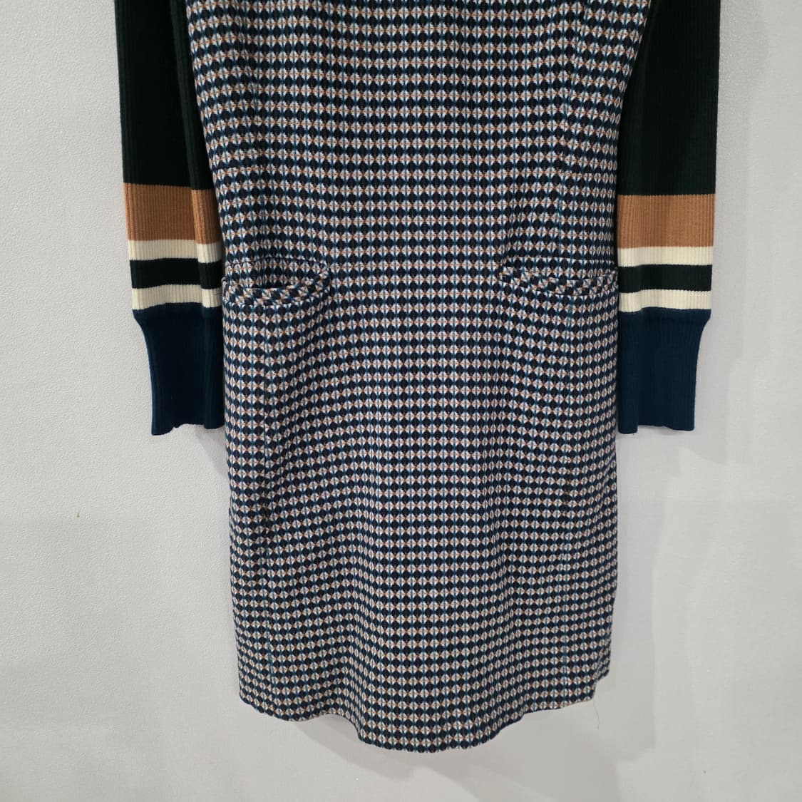 듀엘 배색 니트 원피스 55 상품이미지2