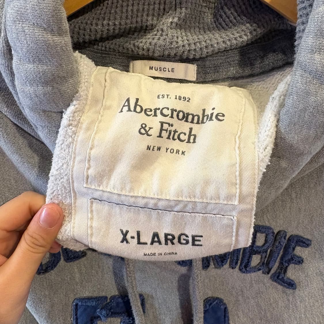 아베크롬비 그레이 후드티 상품이미지5