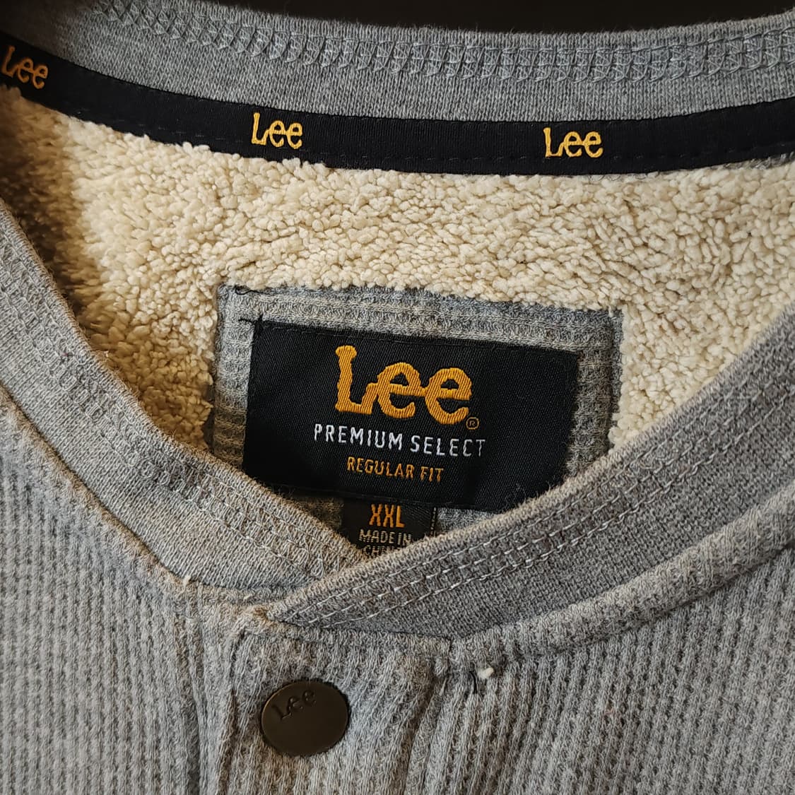 Lee 양털 맨투맨 쉐르파 헨리넥 스웻셔츠 빅사이즈 맨투맨 xxl 상품이미지10