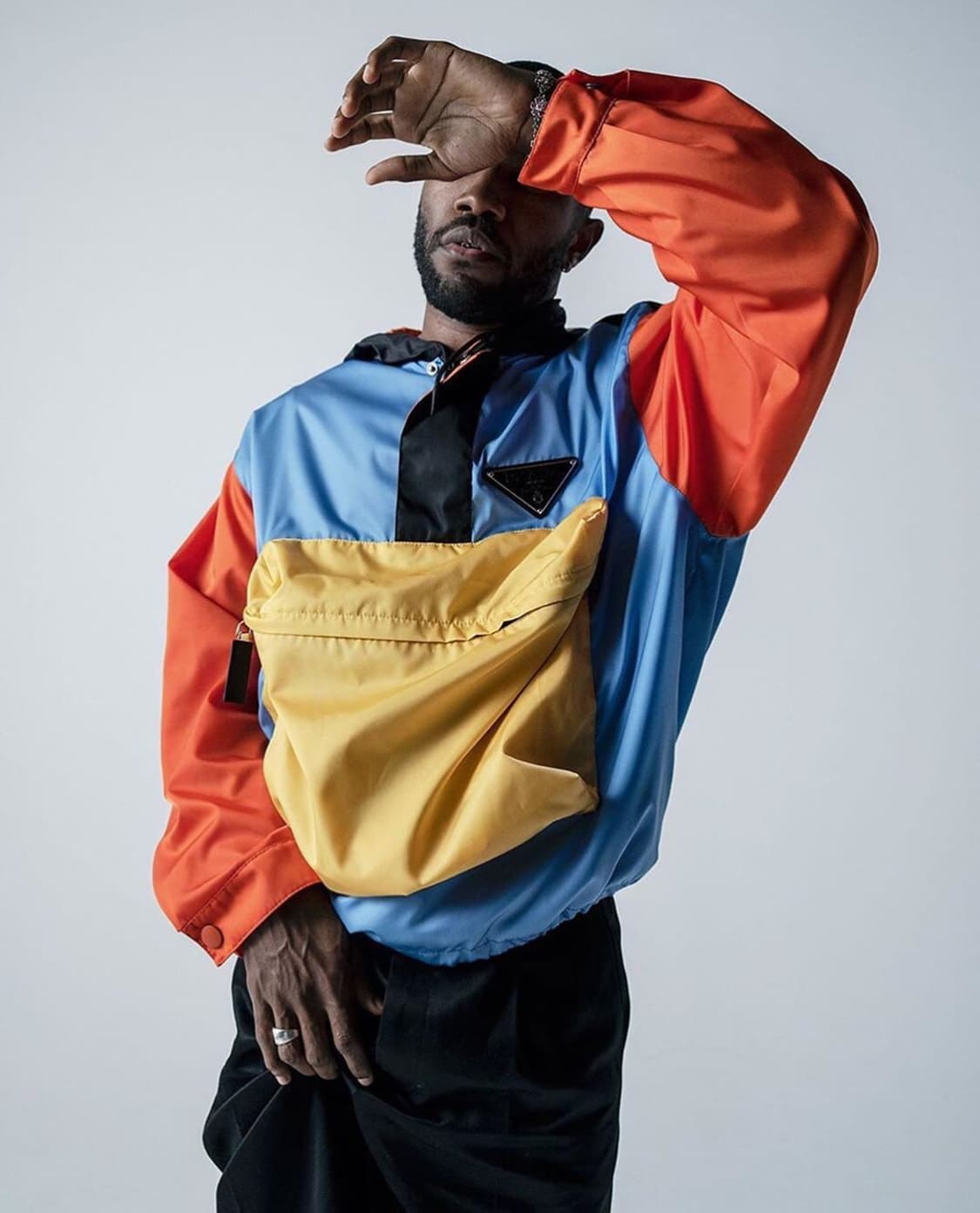 프라다 컬러블록 아노락 L
 상품이미지1