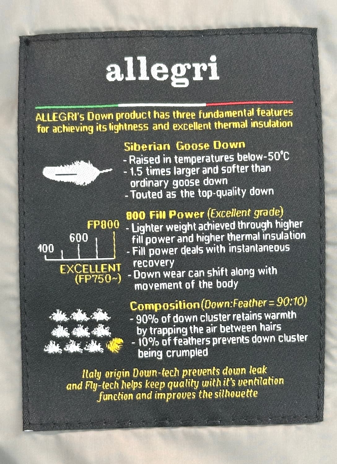 알레그리 3-Way(이중) 구스다운 야상 패딩 파카 (48, 민트급) 상품이미지9