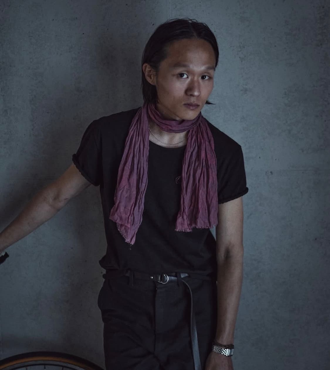 모노프리베 텍스쳐드 롤 하프 슬리브 상품이미지2