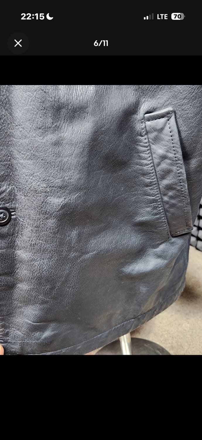 XL) 올드 갭 gap 레더 카코트 자켓 상품이미지6