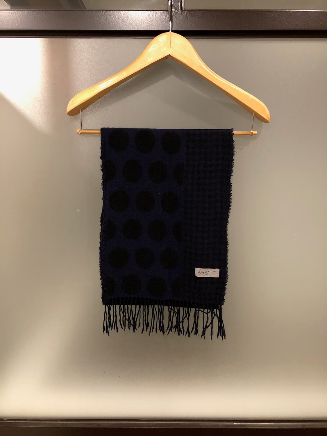 요지야마모토 뿌르옴므 도트 머플러 상품이미지2