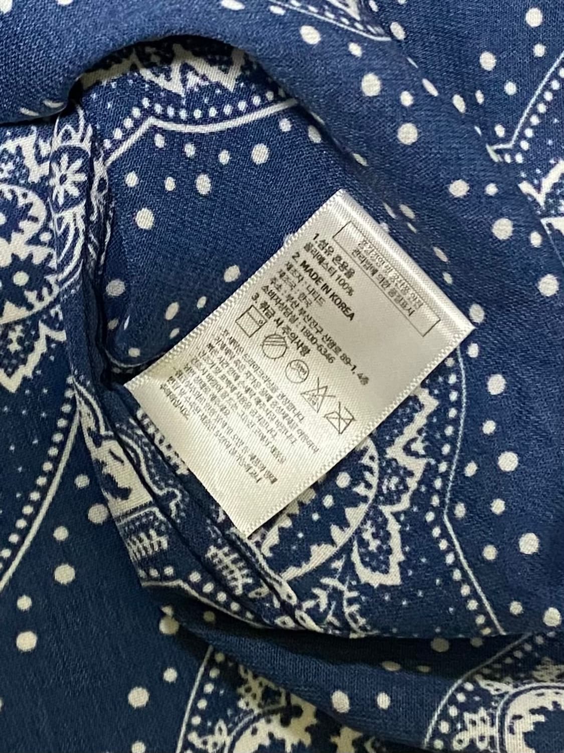 니티드 반다나 페이즐리 긴팔티셔츠 100 ~ 105 상품이미지6