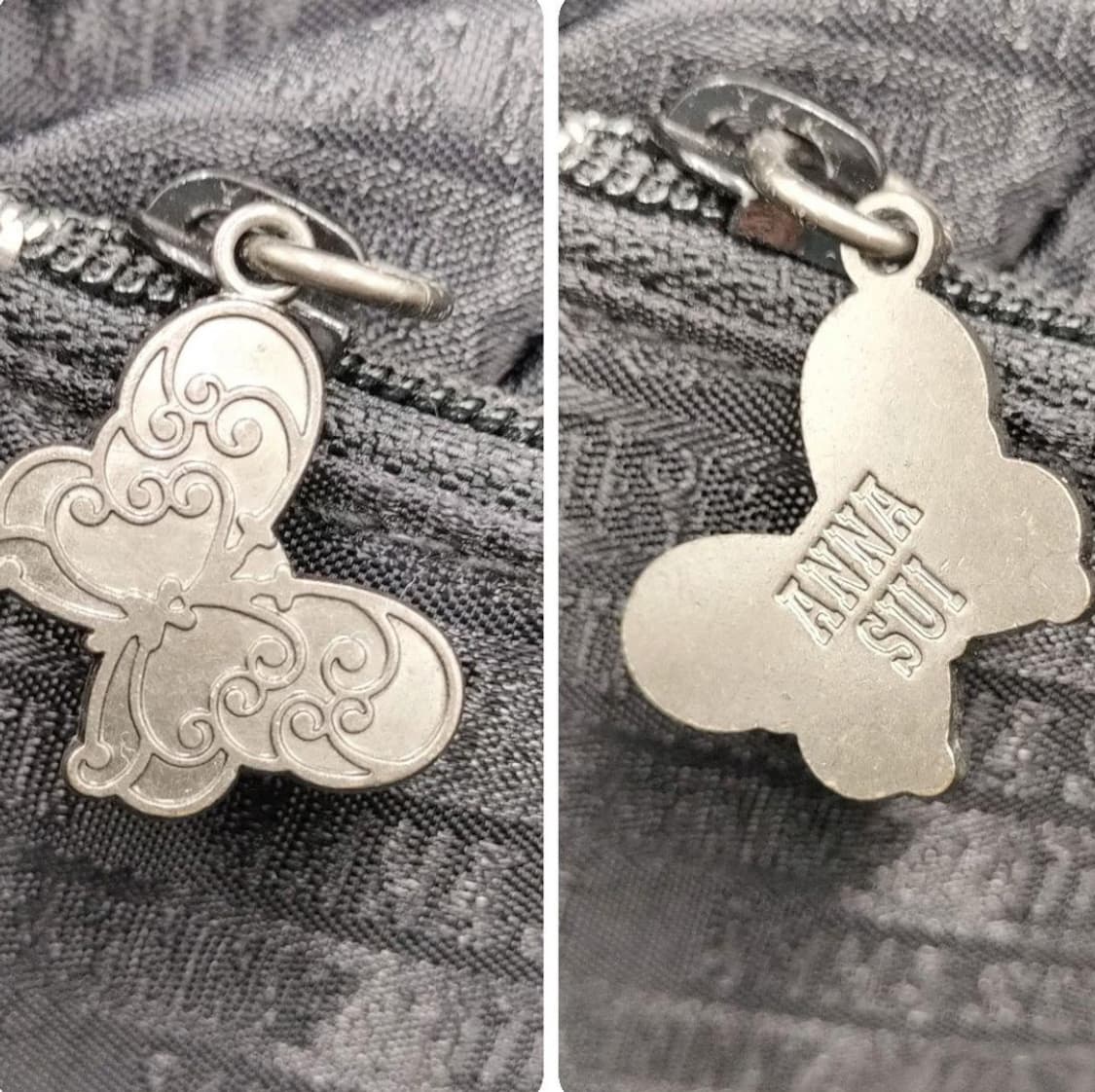 Anna Sui flower bagcharm 안나수이 그레이 숄더백 상품이미지4