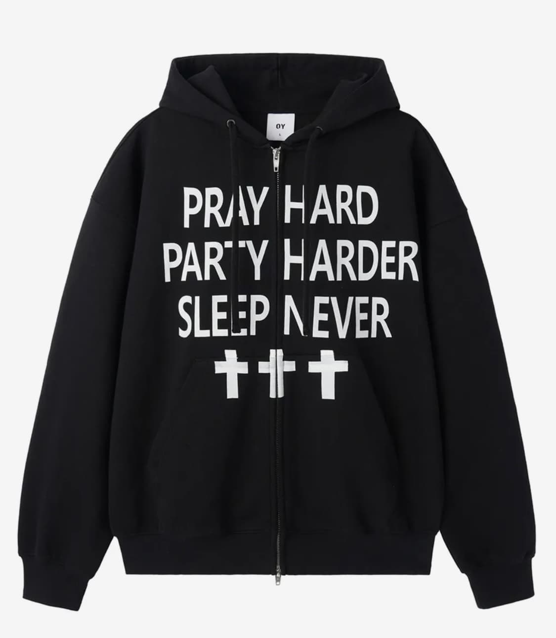 OY  PRAY HARD HOODIE ZIP UP 상품이미지2
