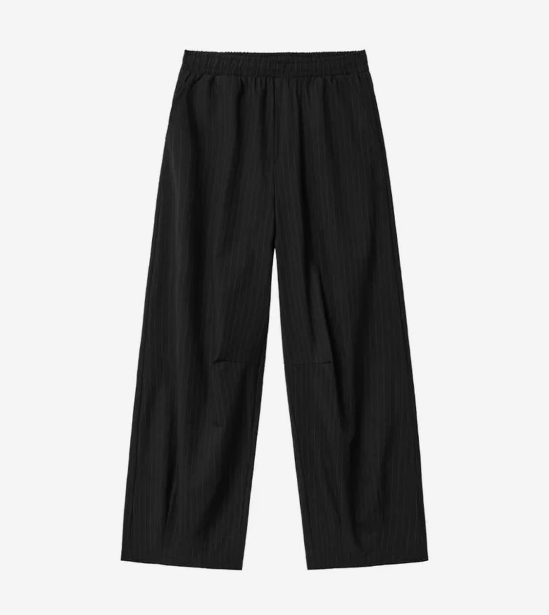 인템포무드 / 밴딩 스트라이프 커브드 슬랙스 L 상품이미지1