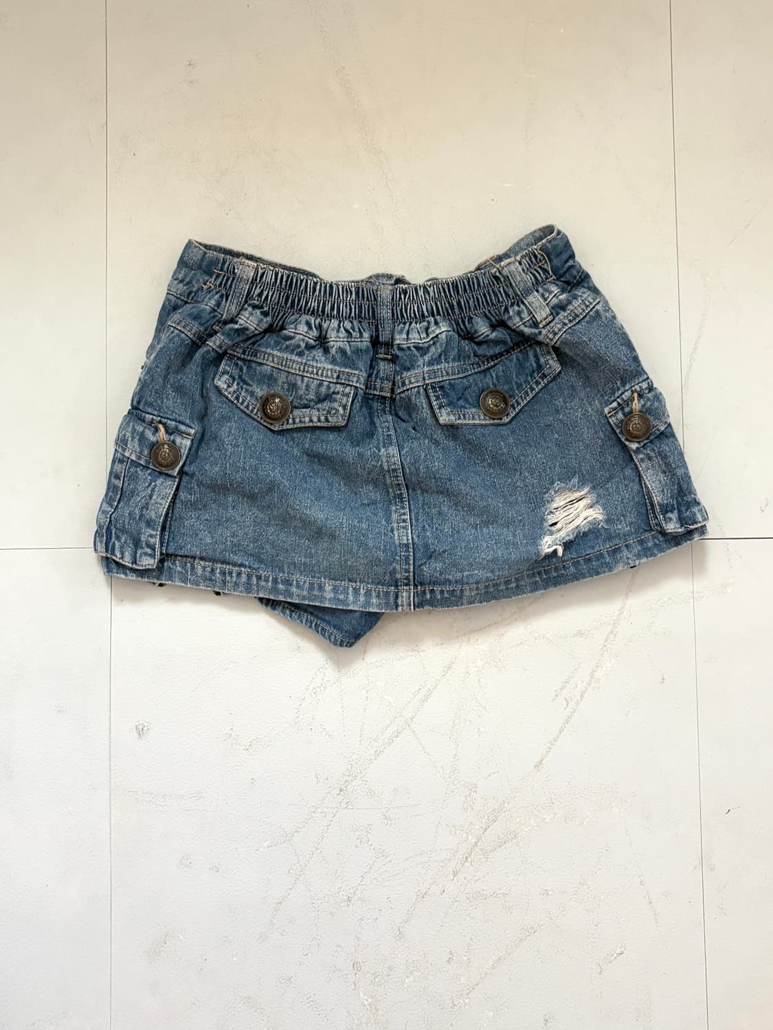 • denim detail shorts skirt 상품이미지9