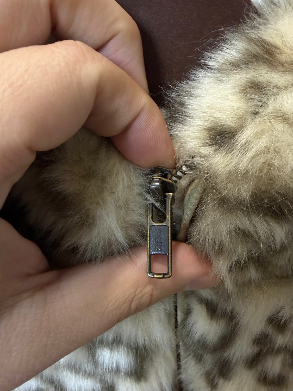 (M) heather 헤더 레오파드 후드 집업 상품이미지4