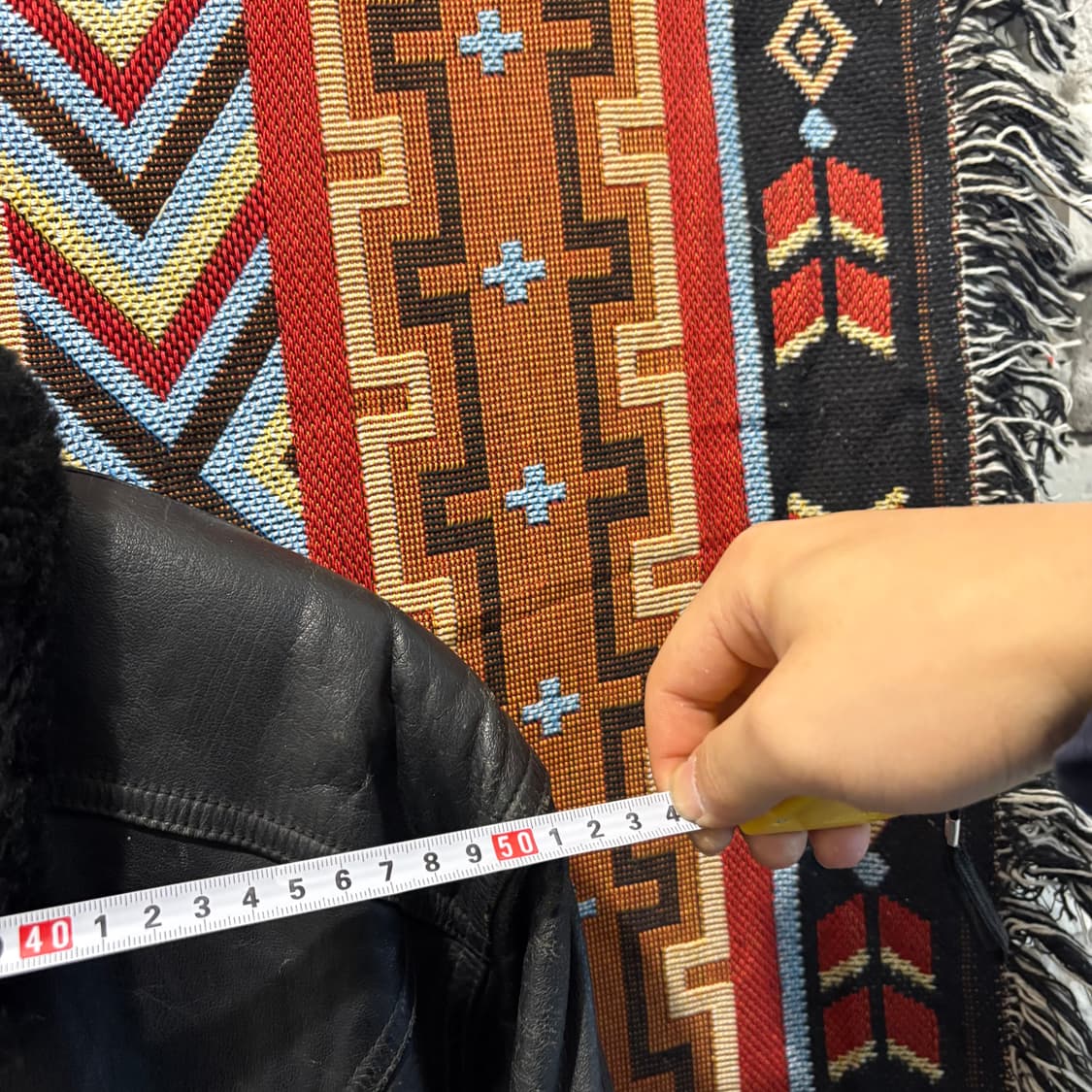 빈티지 소가죽100% g-1 레더 봄버자켓 상품이미지8