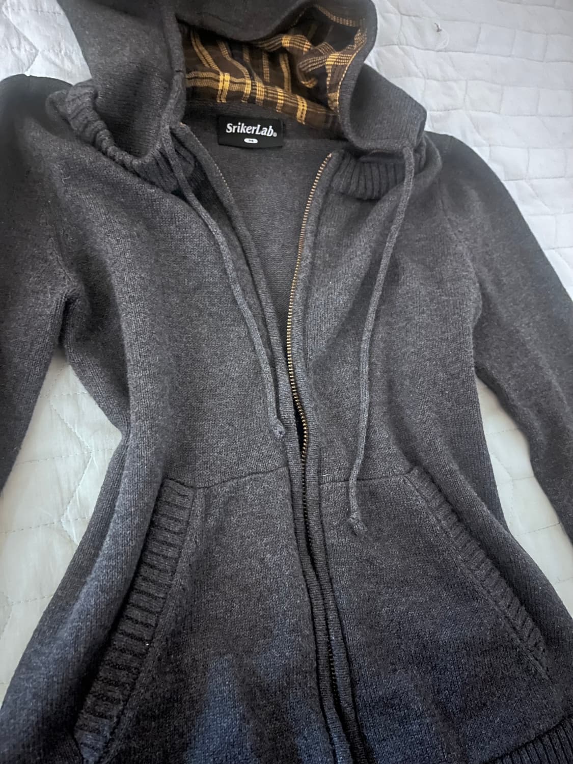 빈티지 포켓 슬림핏 딱붙 후드집업 상품이미지2