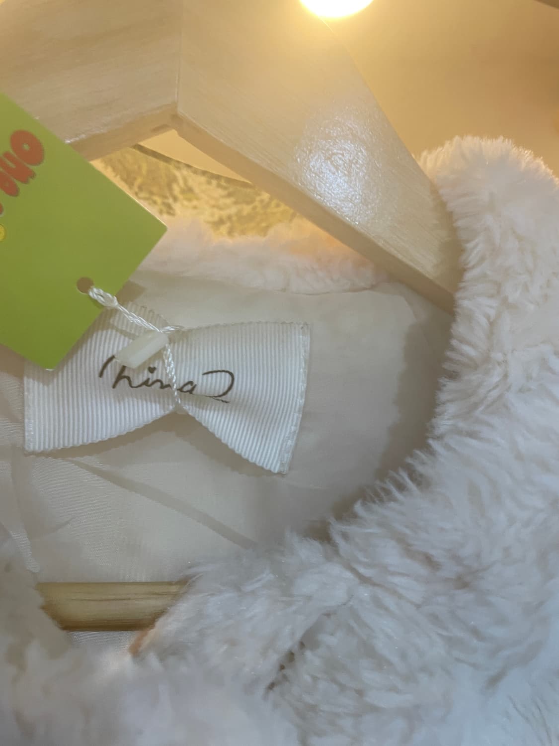 VTG 투웨이 아이보리 퍼 후드자켓 상품이미지7