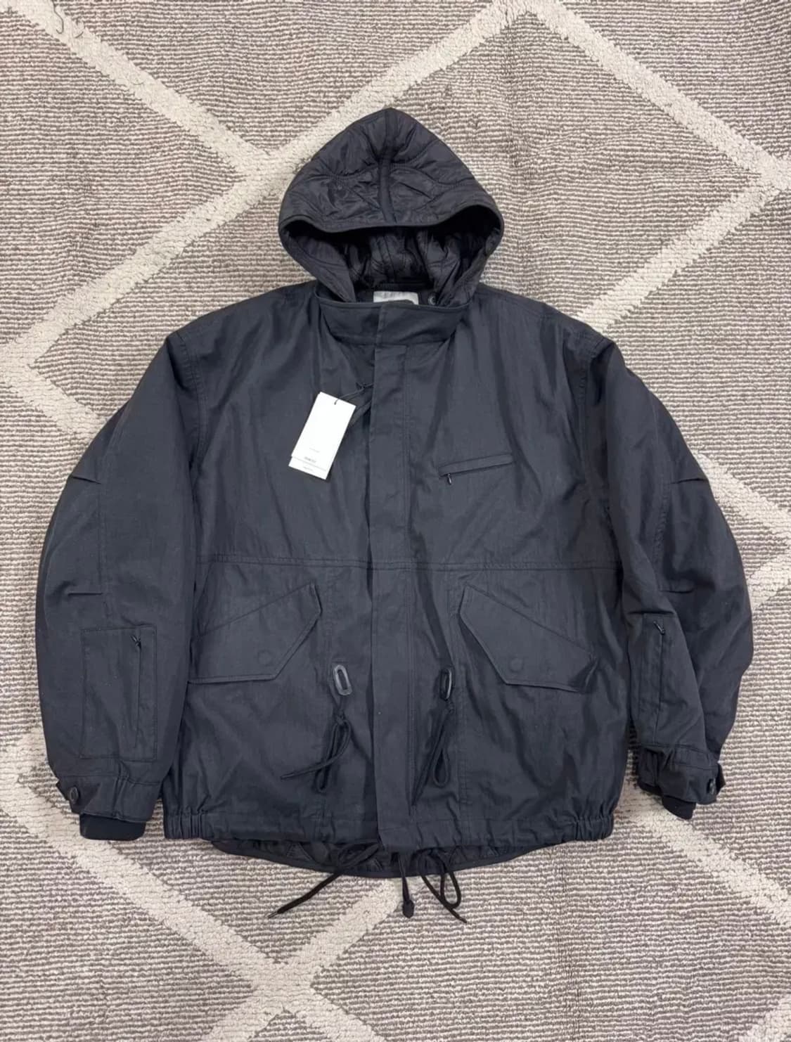 [새제품/2] 비긴202 빈티지 레이어 모즈파카 - 블랙 상품이미지3