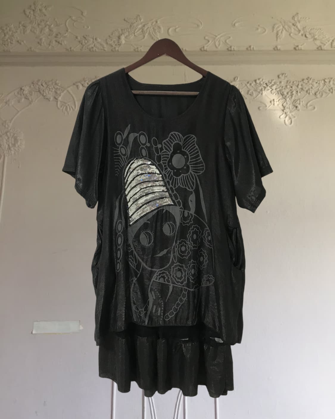 vintage pattern pocket one-piece 상품이미지8