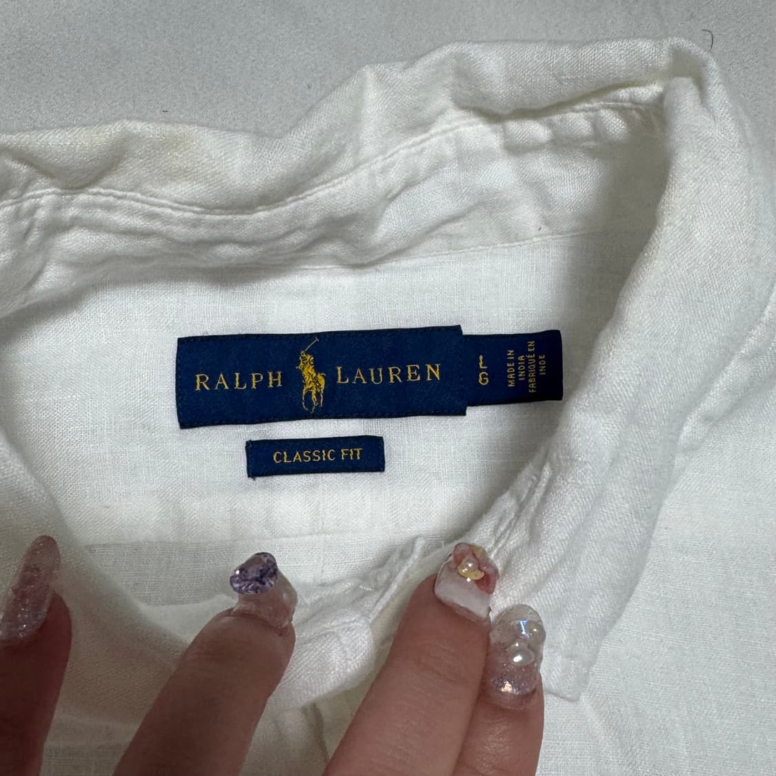 L 폴로랄프로렌 클레식핏 린넨 셔츠 상품이미지4