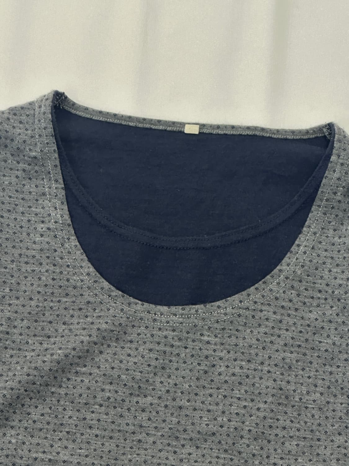 🫐레이어드 패턴 긴팔 티셔츠🫐하구미 그런지 히피 보헤미안  상품이미지2