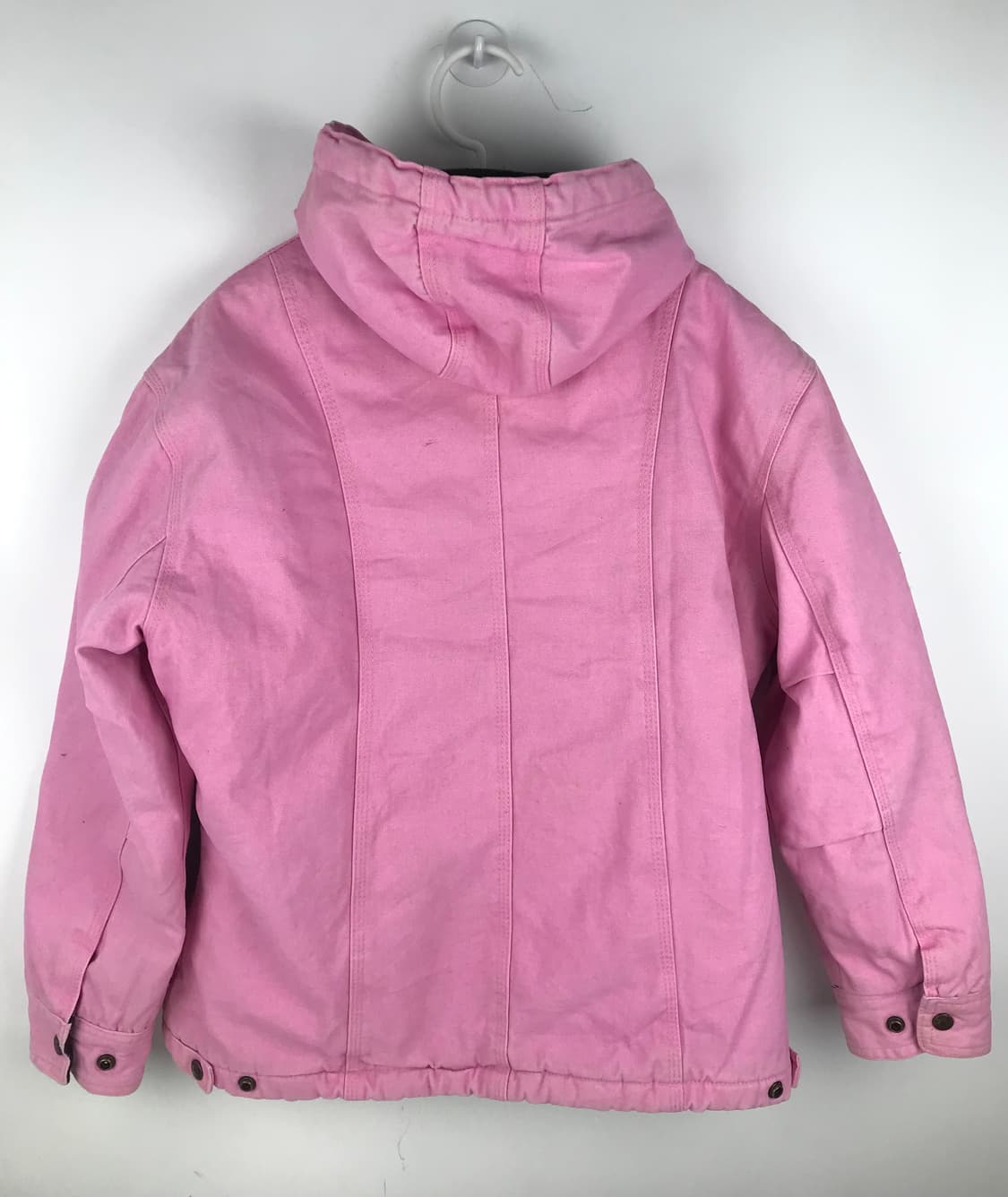 핑크 후드 워크자켓 후리스 후드집업 연핑크 딸기우유색 빈티지 대대장급점퍼 상품이미지6