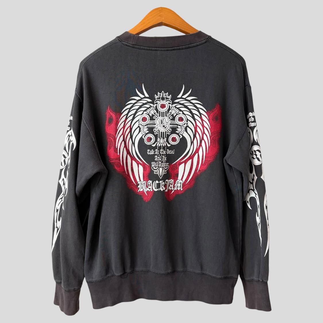 (M)BLACK JAM 블랙잼 y2k 스웨트셔츠 맨투맨 LP 상품이미지7