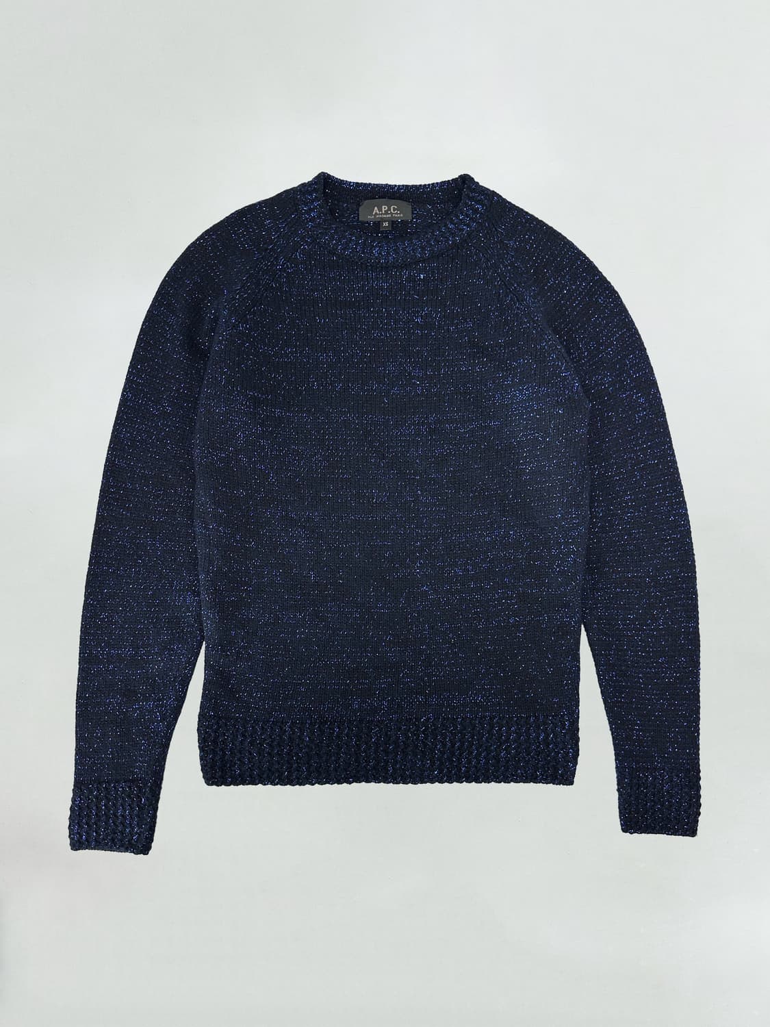 A.P.C. 아페쎄 메리노울 앙고라 메탈릭블루 니트 상품이미지1