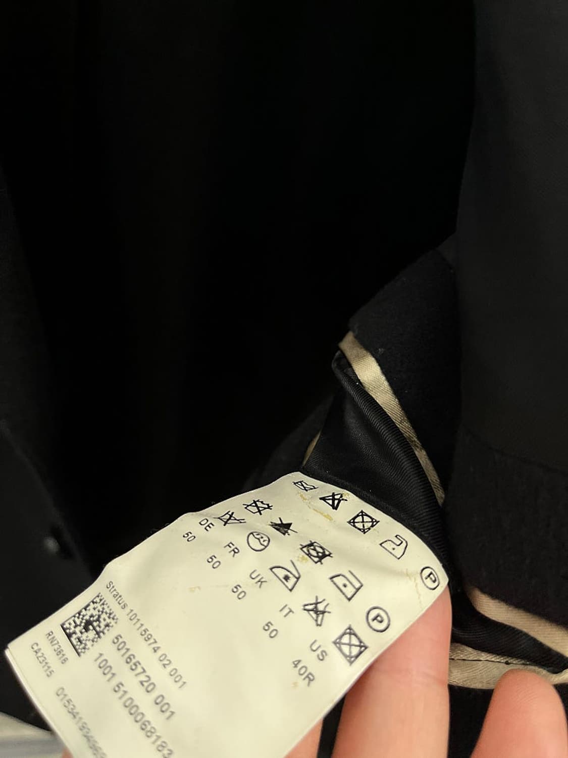 100-105) 휴고보스 울 캐시미어 코트  상품이미지9