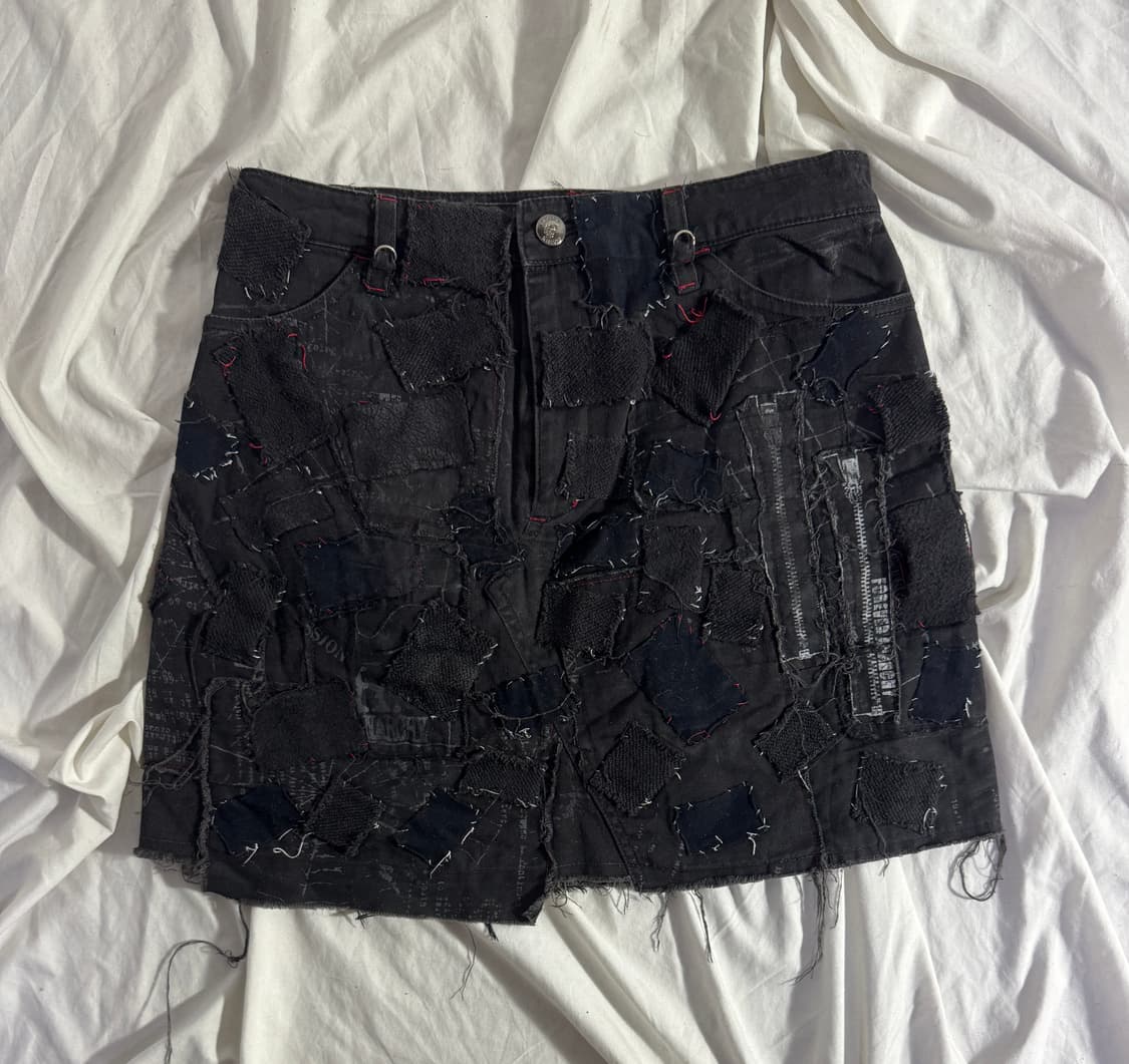 H.naoto 패치워크 스커트 펑크 고딕 언더커버 scab 그런지 상품이미지1