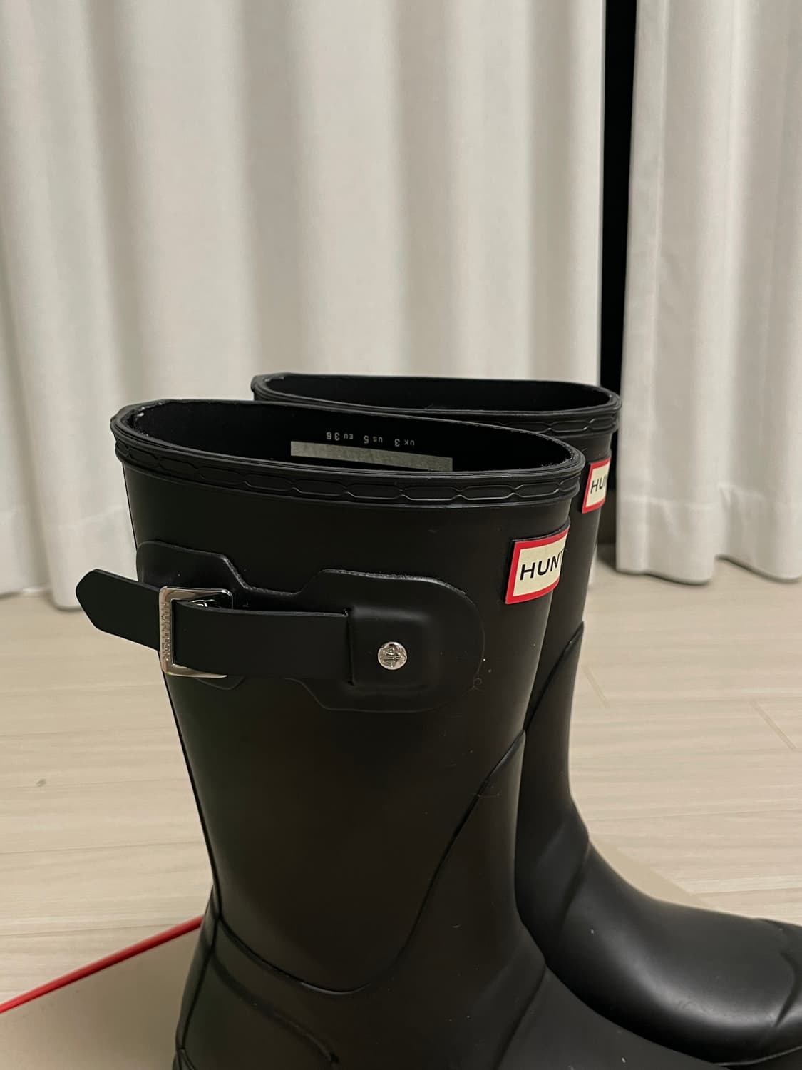 [220] 헌터 오리지널 쇼트 레인 부츠 블랙 상품이미지2