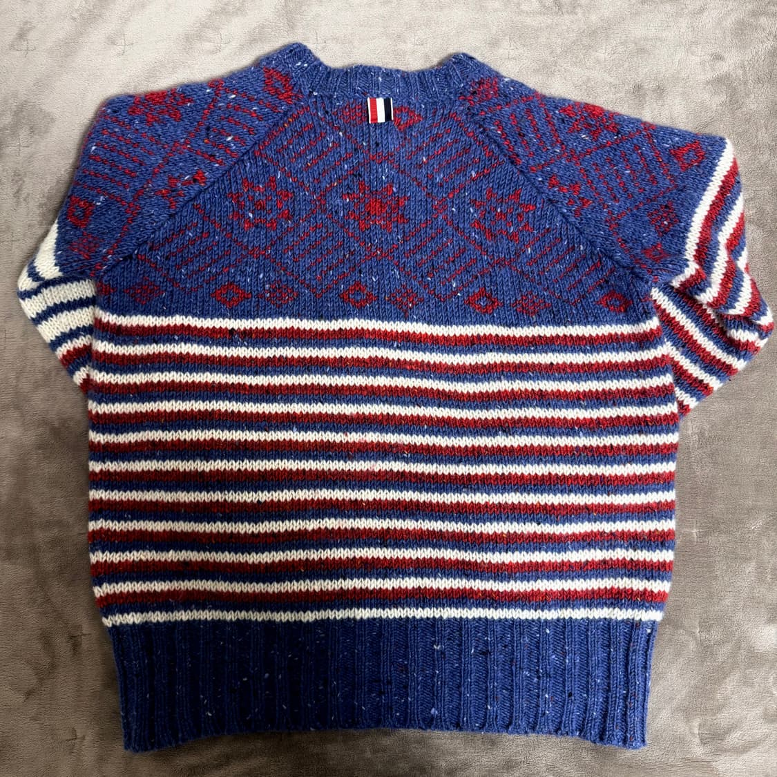 정품 톰브라운 사선완장 눈꽃 니트 4사이즈 상품이미지2