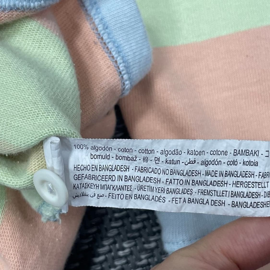 자라 배색 럭비 티셔츠 v0328 상품이미지6