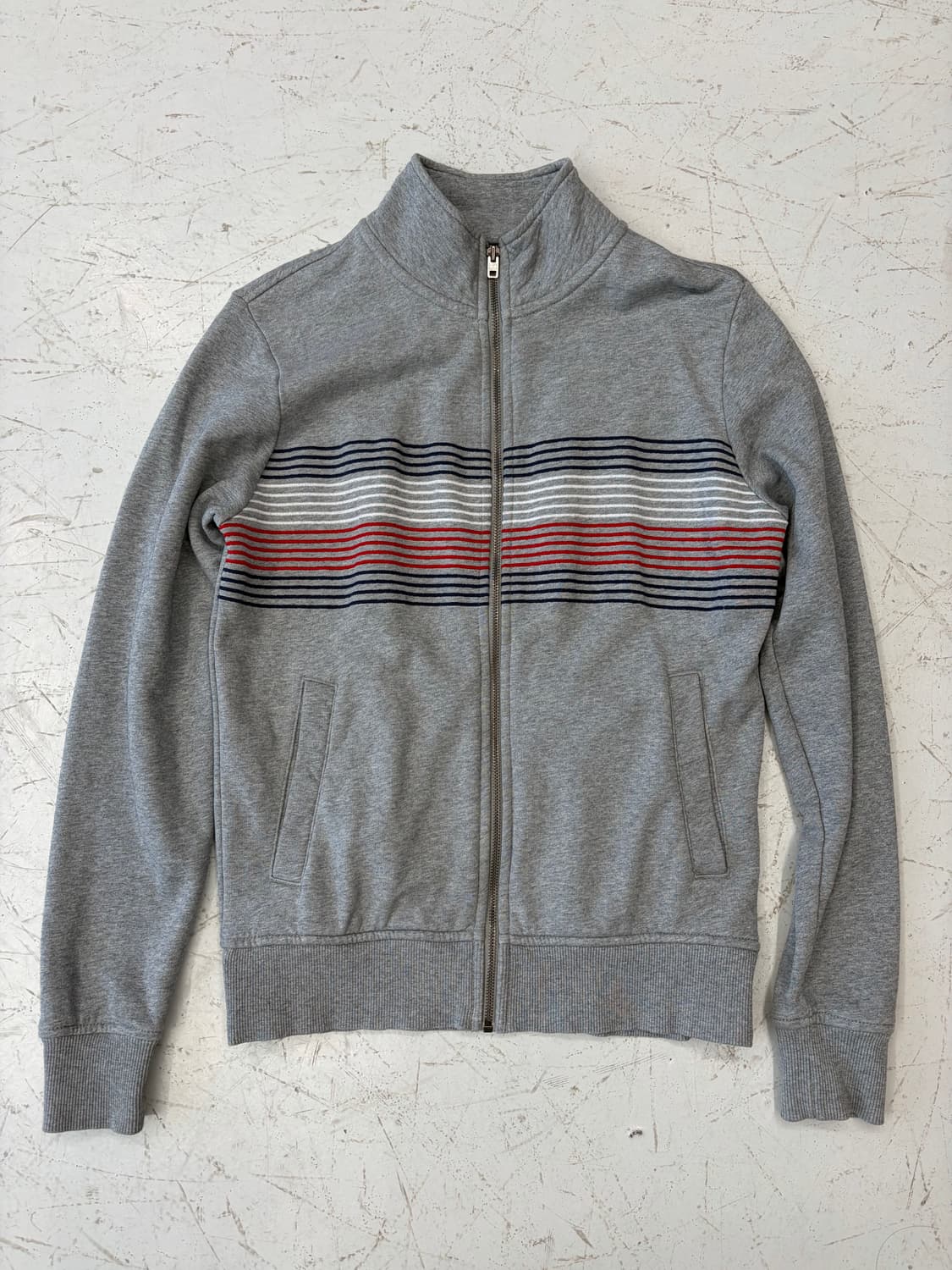 Tommy Hilfiger 그레이 스트라이프 집업 트랙 자켓 상품이미지3