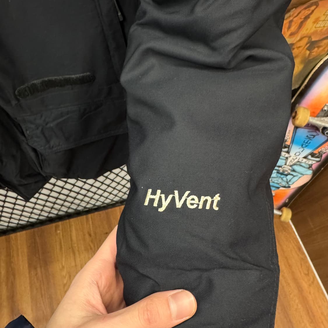 00s 노스페이스 다운 패딩 후드 점퍼 전면 포켓 포인트 블랙 상품이미지7