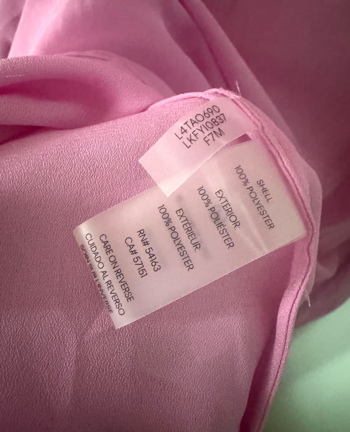 칼 라거펠트 퍼프 슬리브 블라우스탑 77-88 XL 새상품 상품이미지7