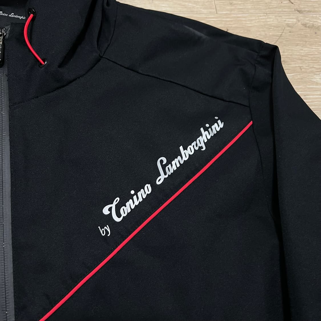 토니노 람보르기니 로고 와펜 바람막이 후드자켓[블랙] XL/105 상품이미지5