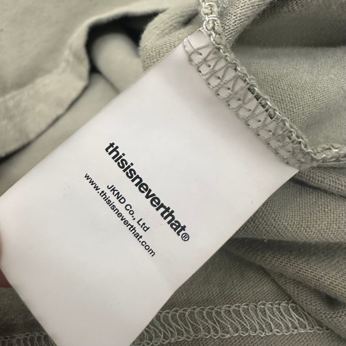 디스이즈네버댓 포켓 긴팔티셔츠 카키 L 상품이미지9