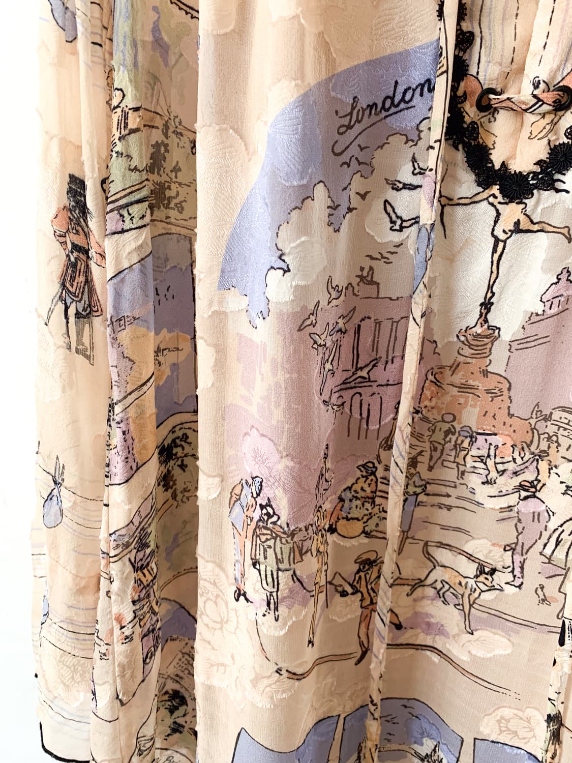 안나수이 보헤미안 포스트카드 실크 원피스 상품이미지5