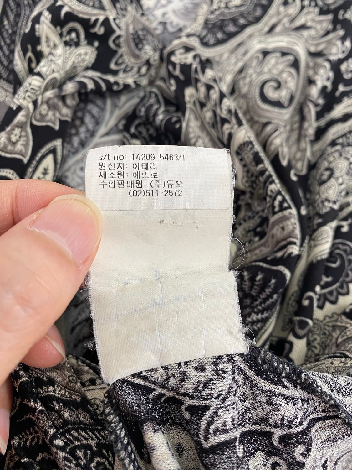 에트로 etro 페이즐리 블라우스 46 <239>  상품이미지5