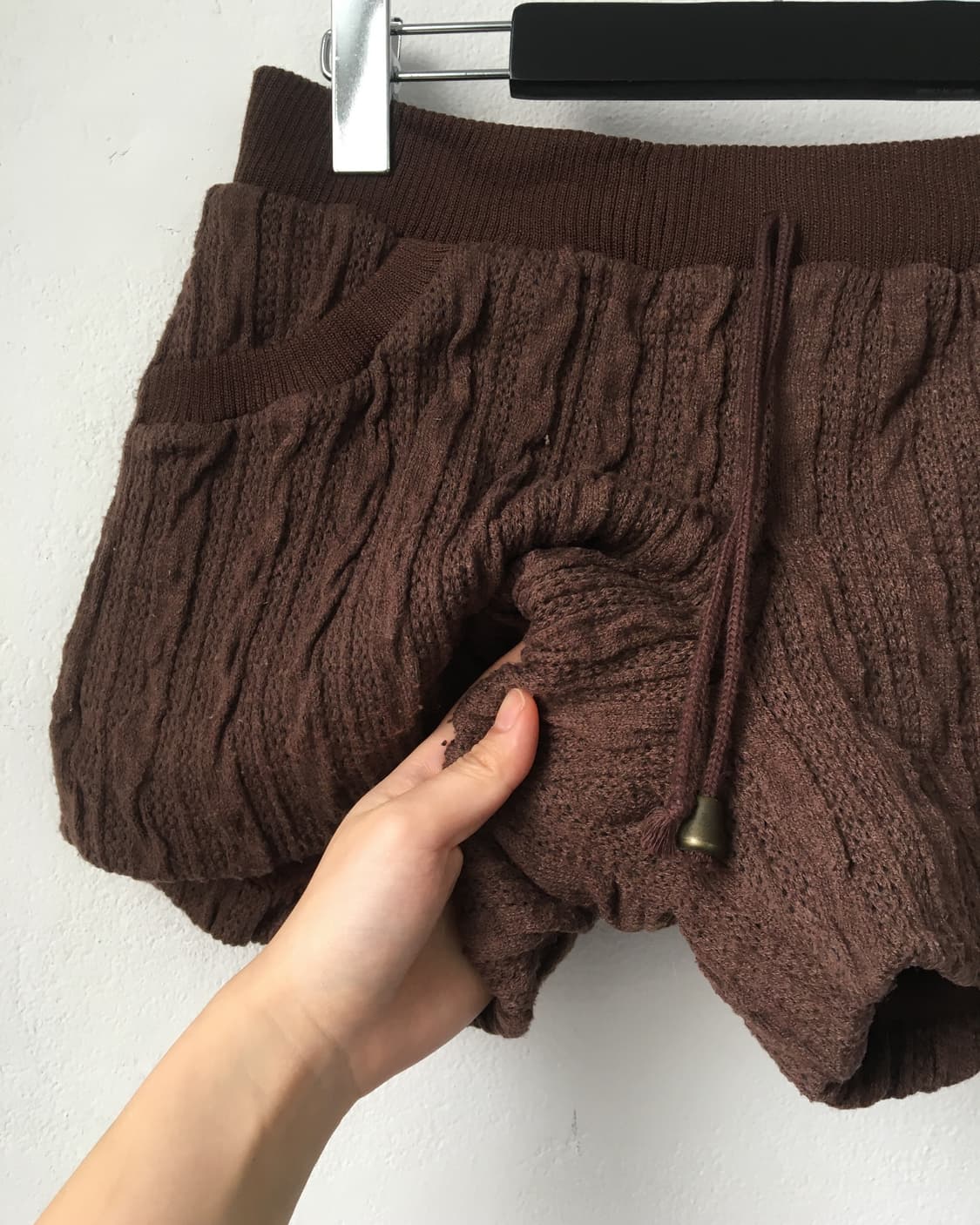 Cable pattern knit short 상품이미지4