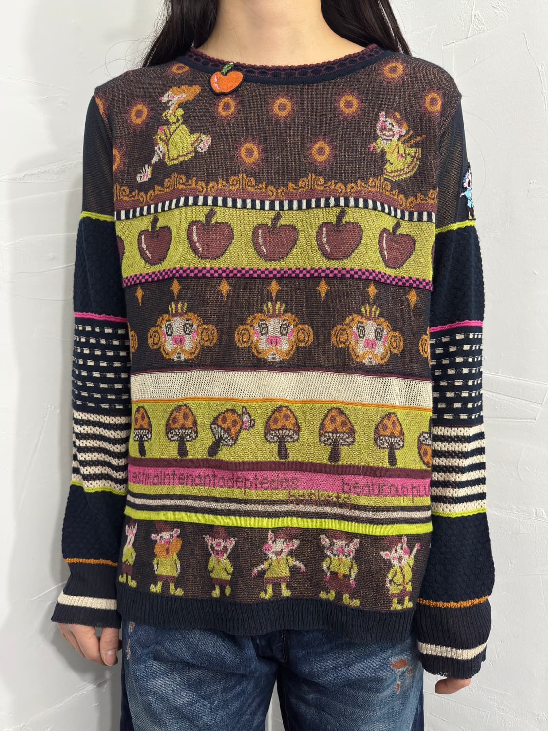 olleborebla design knit top 상품이미지1