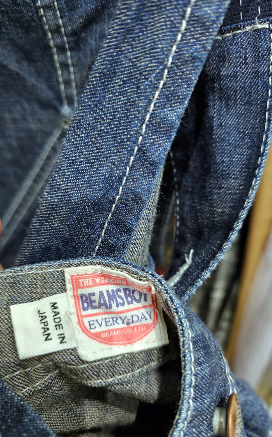 BeamsBoy 오버롤 청치마 상품이미지3