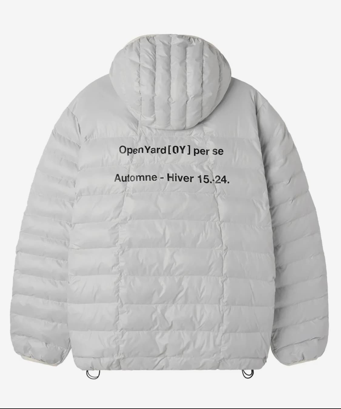 OY 경량패딩-GLOSSY LIGHT GREY M 상품이미지1