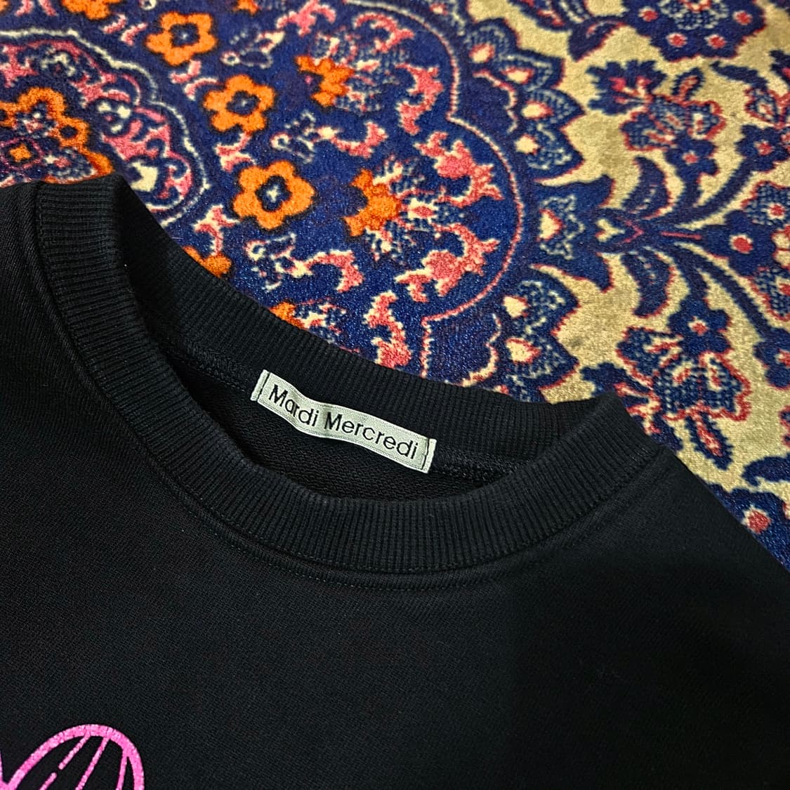 마르디메크르디 플라워 헤비 맨투맨 M size 상품이미지5