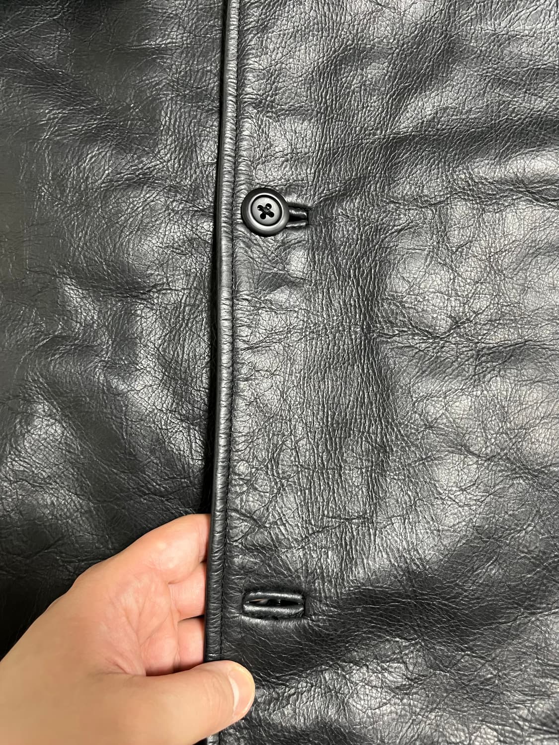 [GAP] old gap 올드갭 레더 카코트 블랙 L 상품이미지6