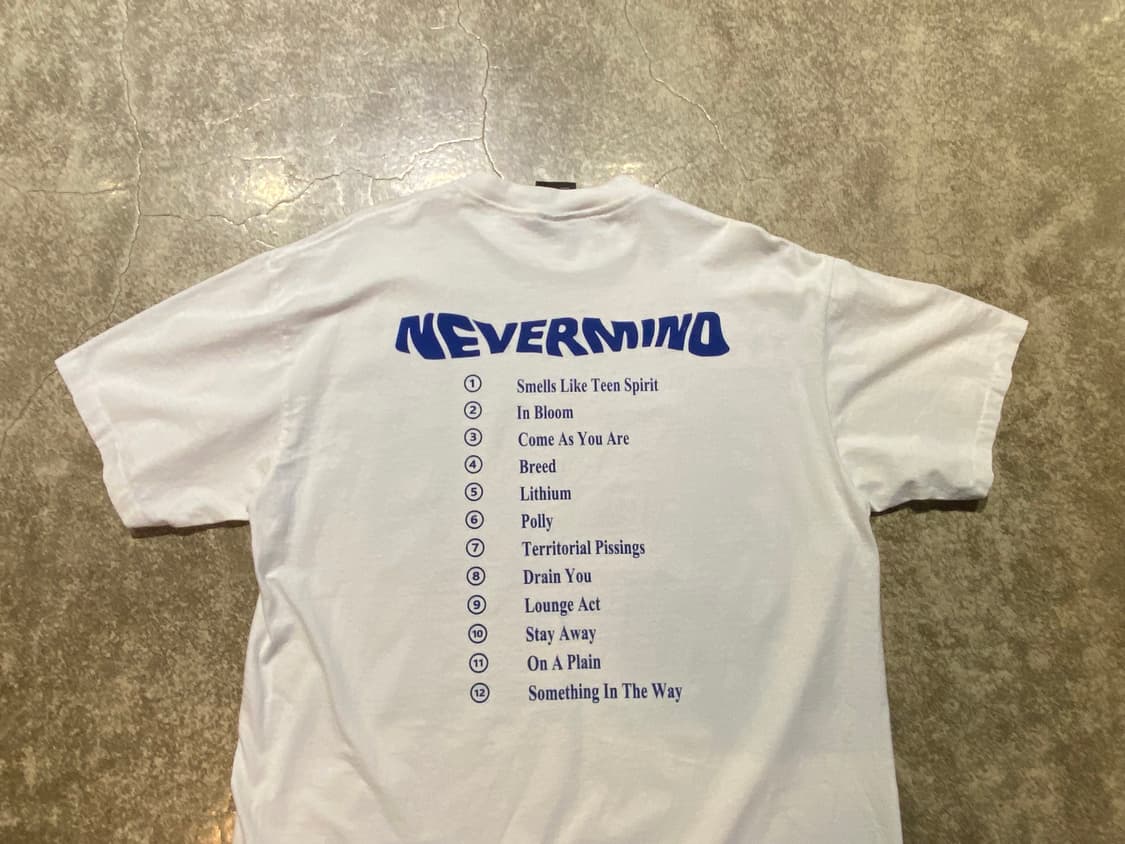 빈티지 너바나 네버마인드 반팔티 상품이미지5