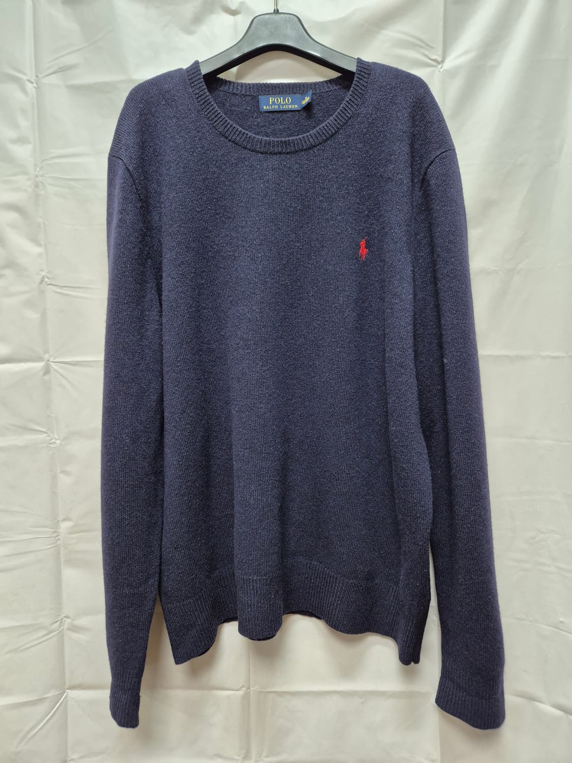폴로 울 니트 네이비 상품이미지1