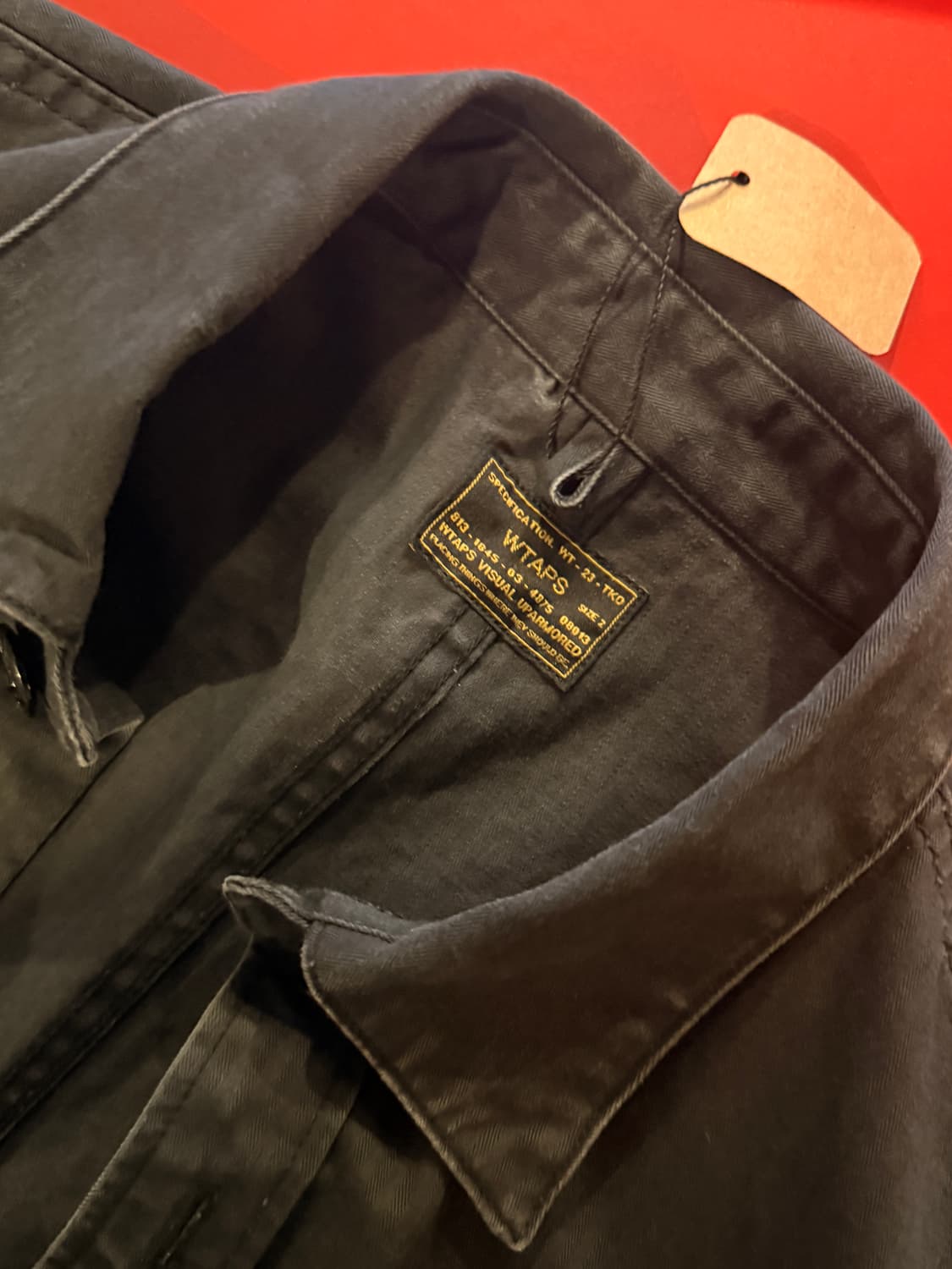 WTAPS 더블탭스 워크셔츠 블랙 상품이미지2